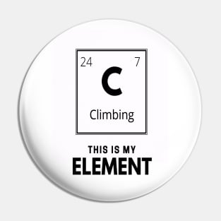 Funny chemical element climbig design Pin