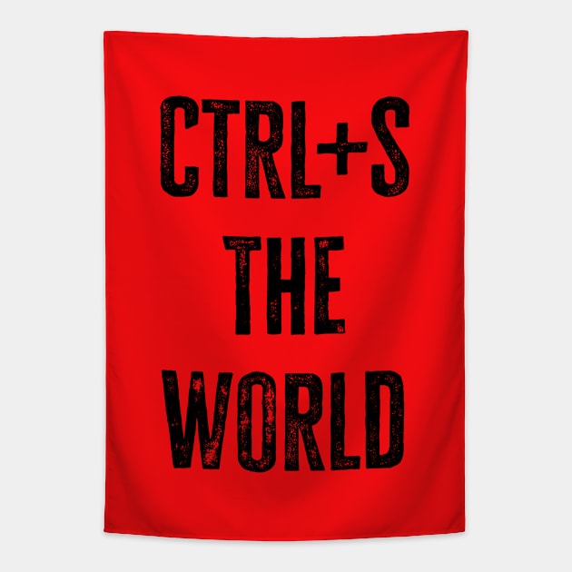 ctrl+s the world (light) Tapestry by WickedAngel