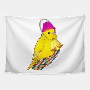 Yellow Budgie Tapestry