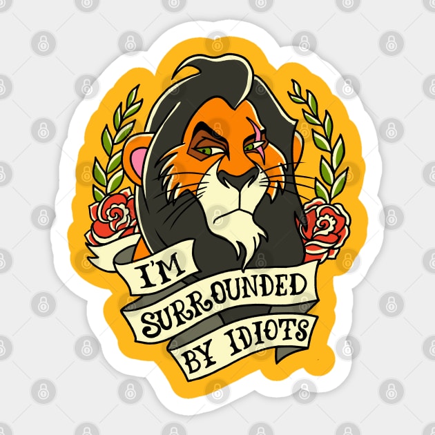 Im Surrounded By Idiots Novelty Sticker Decal