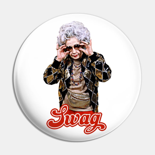 Grandma Yetta - 90s Style Fan Design Pin by DankFutura