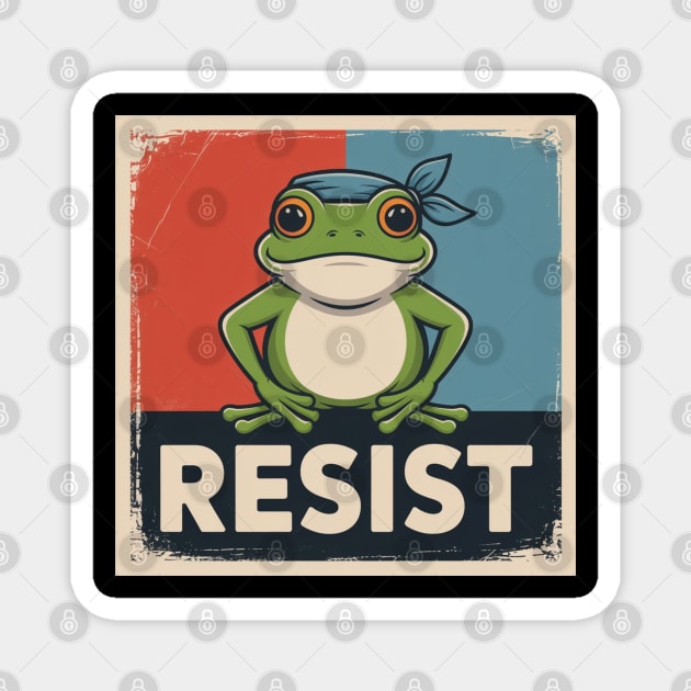 Portland-Frog Magnet by Creatifly Graphic Tees