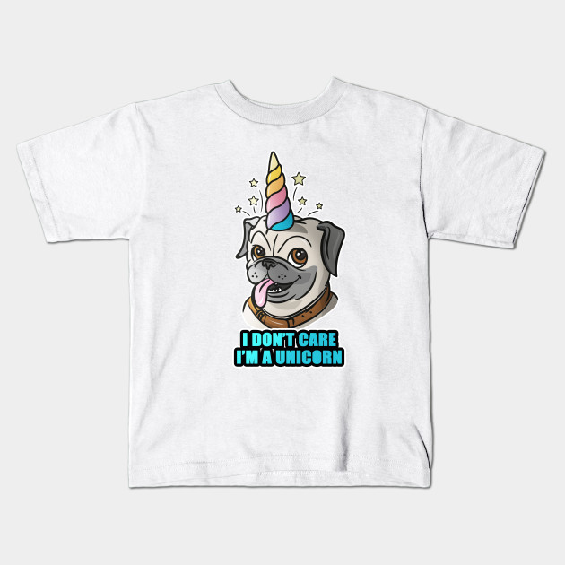 Unicorn Dog Pug Kids T Shirt Teepublic