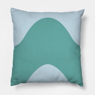 Squiggly Blue Pillow