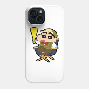 Cute Shinchan Become A Director Phone Case