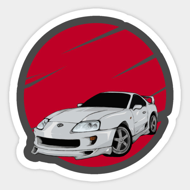 Jdm Supra Supra Drift Car Sticker Teepublic Uk