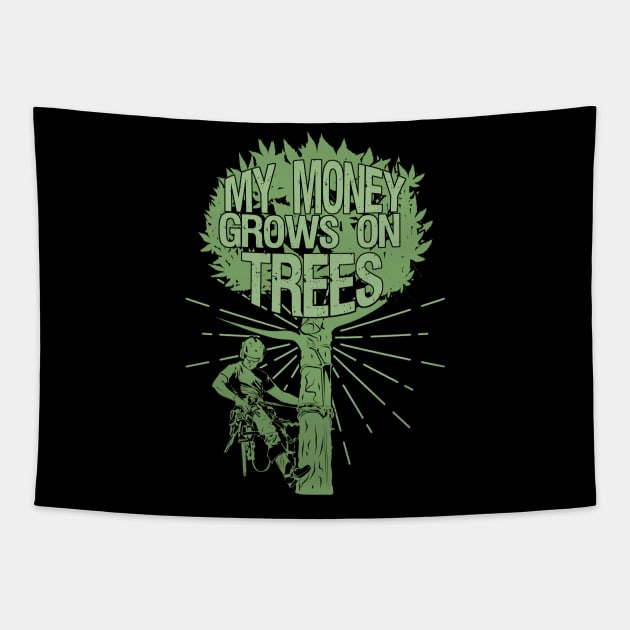 Arborist Tree-Trimmer Tree-Climber Arboriculturist Tapestry by Dolde08
