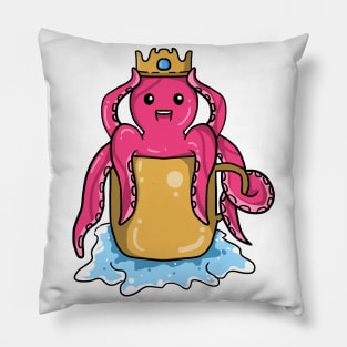 octopus and treasure Pillow