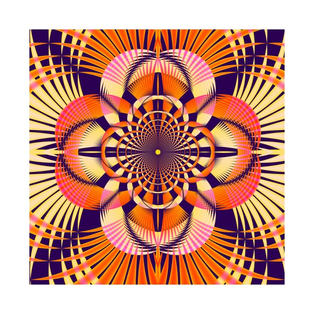 Orange and Purple Kaleidoscope by pinkal