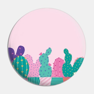 Pink Cactus Line-Up Pin