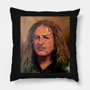 Portrait of Mick ~ oil painting Pillow