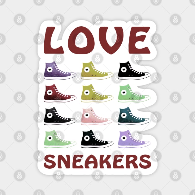 Love Sneakers Magnet by SandraKC