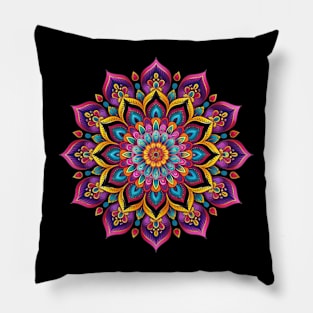 Pretty Mandala Stress Relief Meditation Inspiration Crystals Pillow