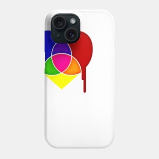 color chart heart Phone Case