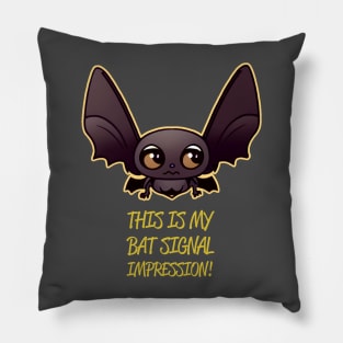 Bat Signal Kawaii Impression Pillow