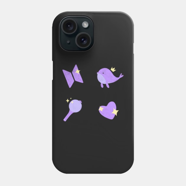 BTS purple pack Phone Case by little-axii