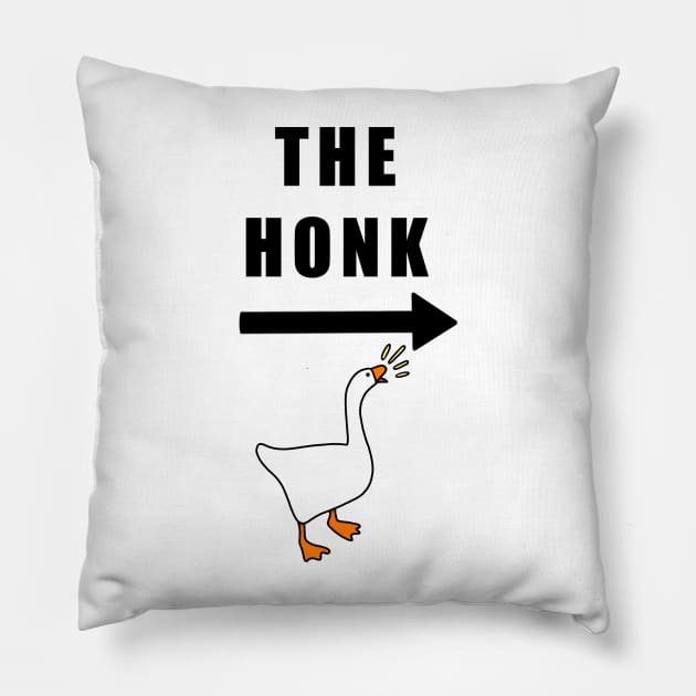 THE HONK funny matching t-shirts Pillow by astonishingemma