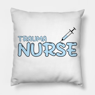 Trauma Nurse Blue Pillow