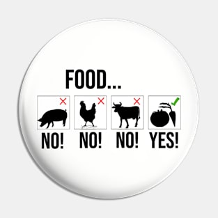 Don't eat animals. Vegans gifts Pin