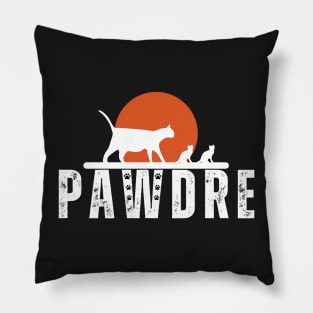 Pawdre - Funny best daddy mommy cat 2023 Pillow