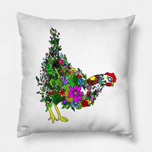 Flower Chicken Pillow