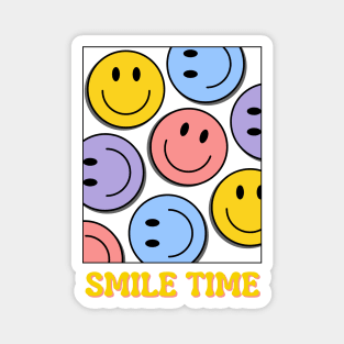 Smile Time Colorful Emoji Magnet