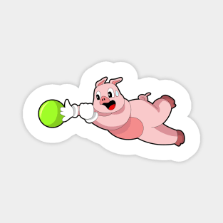 Pig Bowling Bowling ball Magnet