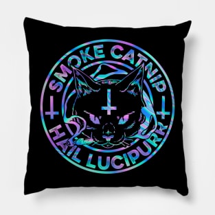 Cat Death MetalSmoke Catnip Hail Lucipurr Pillow