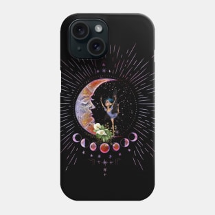 Littele fairy dancing on a moon Phone Case