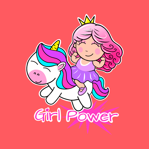 Girl Power, Fitness princess by TimAddisonArt