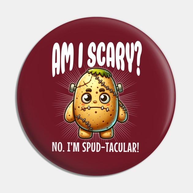 Spudtacular Monster 🥔 Cute Potato Frankenstein Pin by Critter Chaos