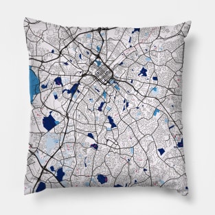 Charlotte - North Carolina MilkTea City Map Pillow