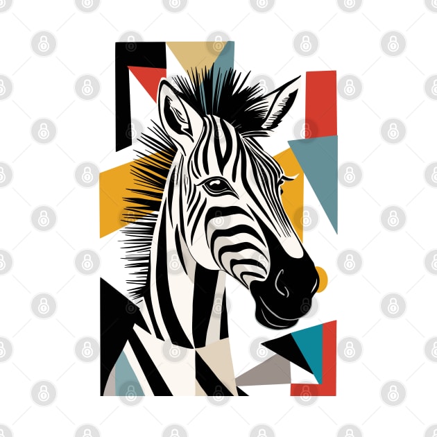 Cool Geometrical Zebra by Suneldesigns