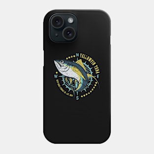 Yellowfin Tuna Compass Deep Sea Fishing Phone Case