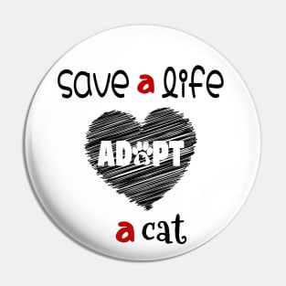 adopt a cat Pin