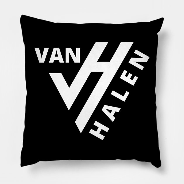 van halen vintage logo Pillow by NexWave Store