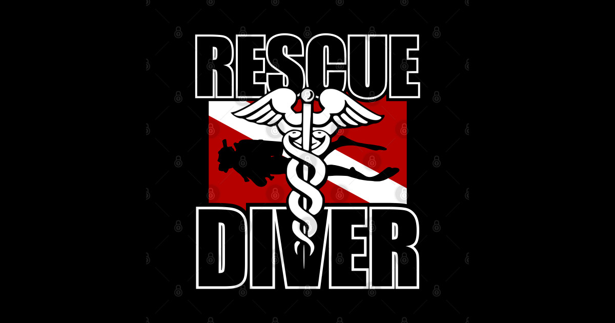 Rescue Diver Scuba Diver Gift Sticker TeePublic