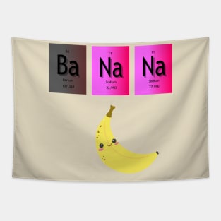 Sweet Banana period table elements Tapestry