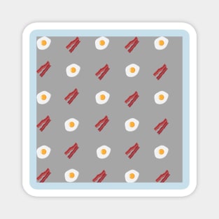 Bacon and Eggs - Light Grey Magnet