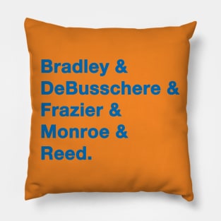 1972 73 Knicks Greats Blue Pillow