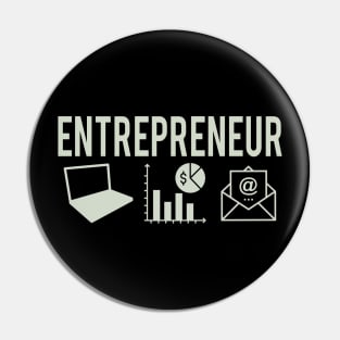 Simple And Minimalist Entrepreneur Typography With Illustration Pin