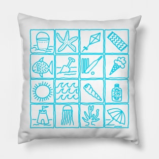 Beach Day Adventure Pillow