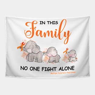 In This Family No One Fight Alone Tapestry