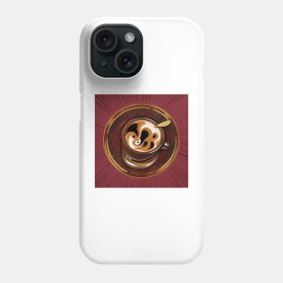 Coffee Cafe Vintage Retro Established Decaf Phone Case