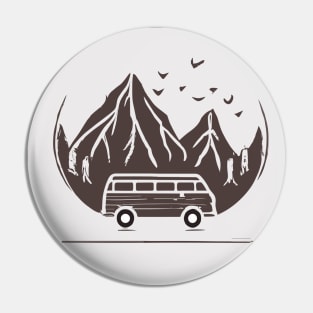 Camping Near The Mountains Pin