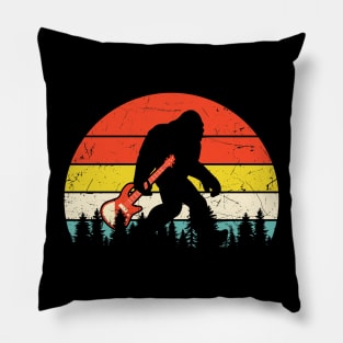 Bigfoot Bass Guitar Bass Player Bassist Music Guitarist Pillow