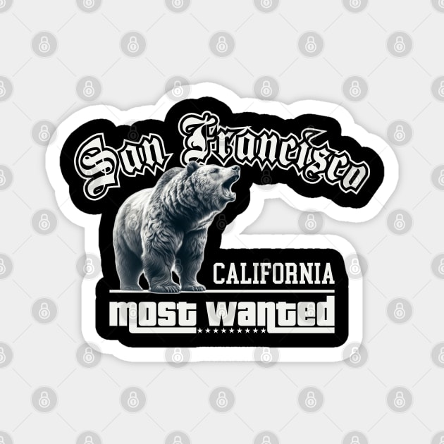 San Francisco California Magnet by VISUALUV