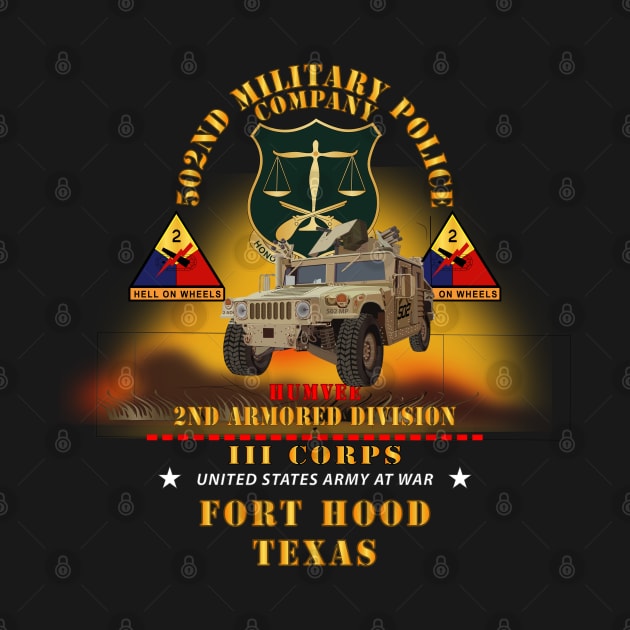 502nd Military Police Co - 2nd Armored Division - Ft Hood, TX - Humvee  w Fire X 300 by twix123844