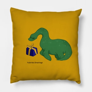 Nessie offering you a gift Pillow