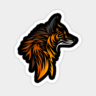 Tribal fox Magnet